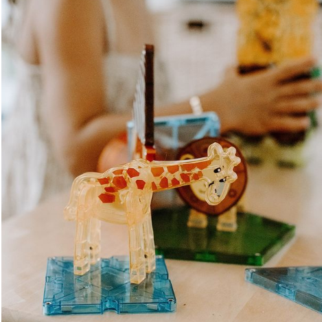 Magna Tiles - Safari Animals Dieren - Magnetisch Speelgoed 25st