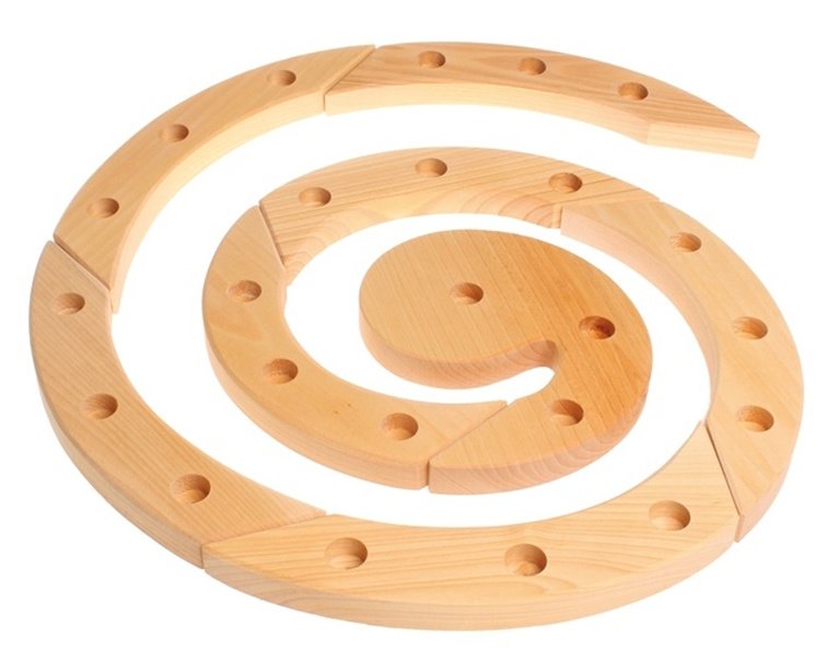 Grimm's - Houten Verjaardagsspiraal Adventspiraal 24 gaten 40cm