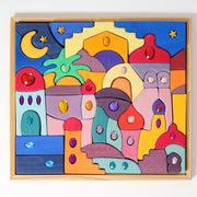 Grimm's - Houten Blokkenset (52 stuks) Glinsterende mandala Oriënt