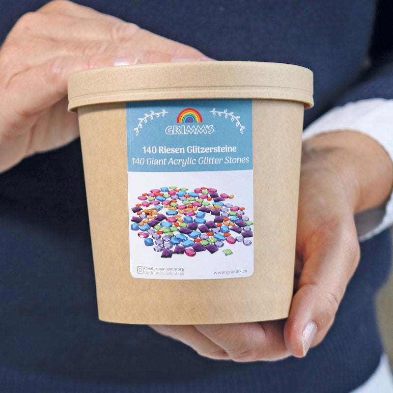 Grimm's - 140 Glitterstenen Groot