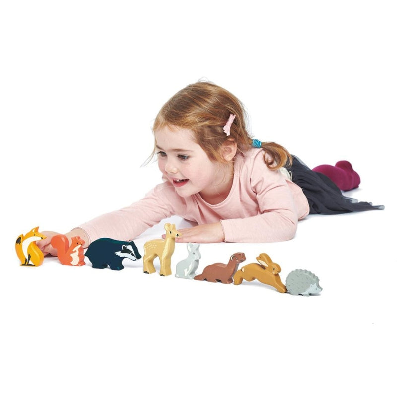 Set houten bosdieren in doos - Tender Leaf