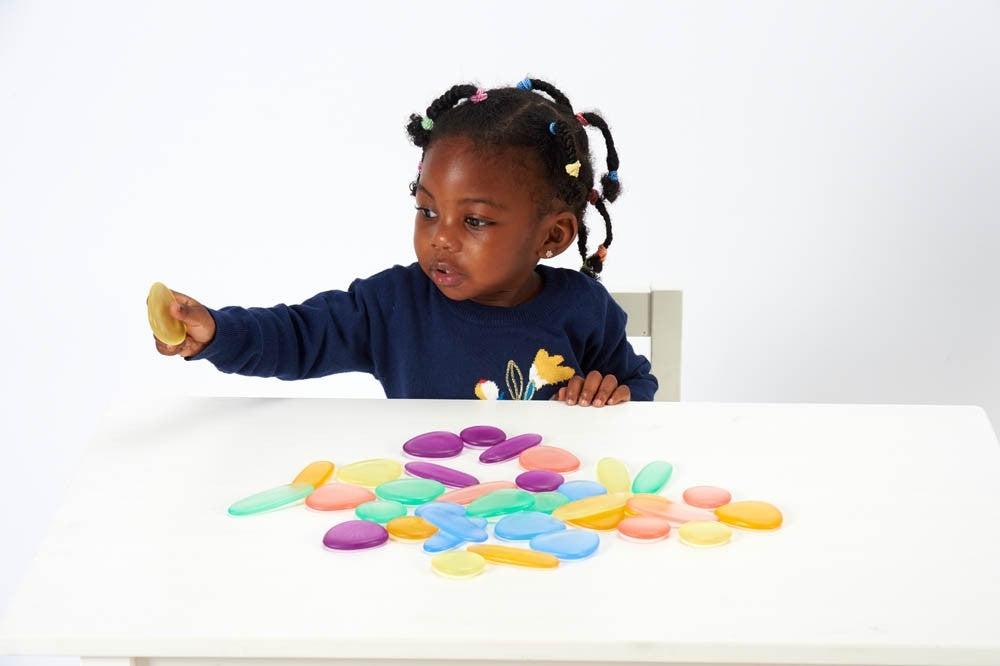 EDX - Regenboog kiezels (Rainbow Pebbles) doorzichtig (36 stuks)