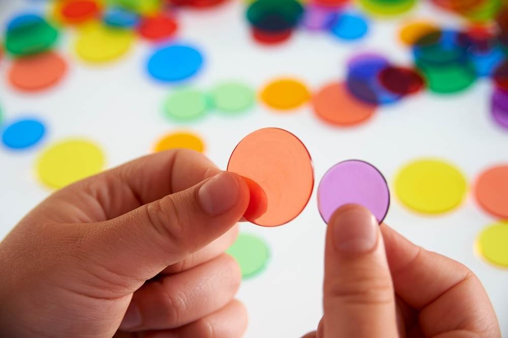 EDX - Transparant gekleurde chips (500 stuks)