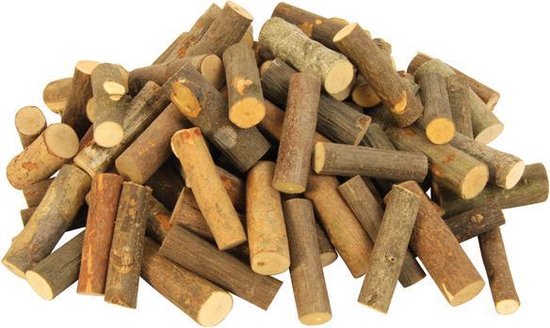 Eduplay - 1kg houten berken stokjes stammetjes
