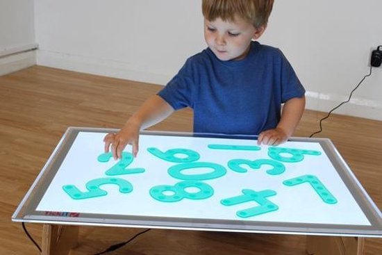 TickiT - Silishapes transparante siliconen cijfers Groen (10 stuks)