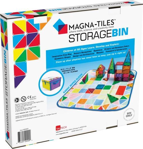 Magna Tiles - Opbergdoos + speelkleed