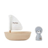 Plan Toys - Zeilboot zeehond waterspeelgoed