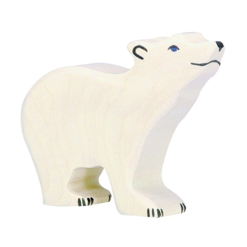 Holztiger - Houten Dieren - Ijsbeer klein 10 cm