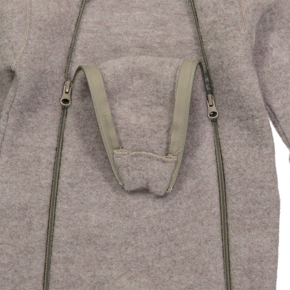 Joha - 100% wolfleece Jumpsuit Overall met ritsen - Sesame