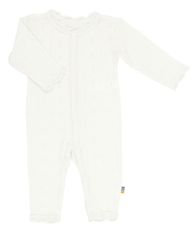 Joha - Wol-zijde jumpsuit met kant - Naturel