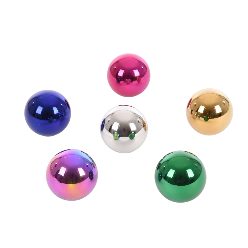 Gekleurde spiegelballen (6 stuks) - TickIT