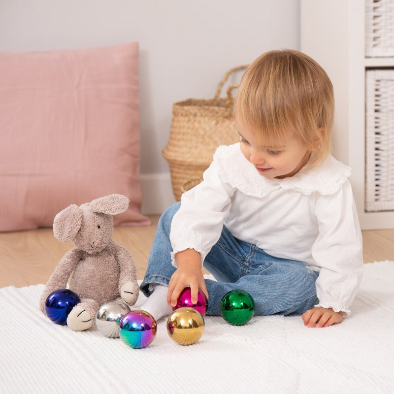 Gekleurde spiegelballen (6 stuks) - TickIT