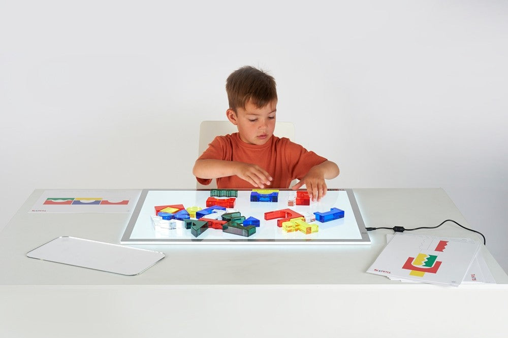 TickiT - Kristallen Bouwblokken van Acryl + Spiegel + Kaarten (25 stuks)