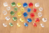 TickiT - Gekleurde Kristallen vormen van Acryl (30 stuks)