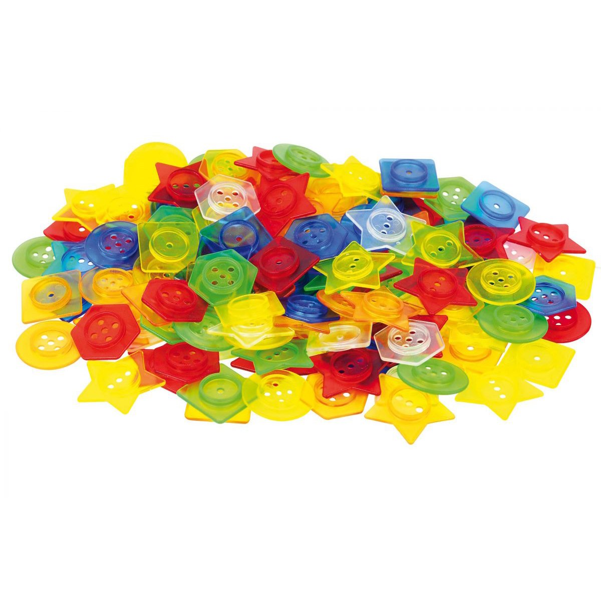 TickiT - Stapelbare Knopen (144 stuks) + 12 veters