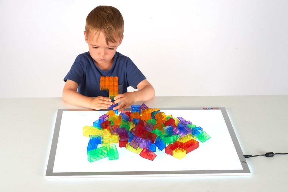 TickiT - Doorzichtig gekleurde moduleblokken (90 stuks)