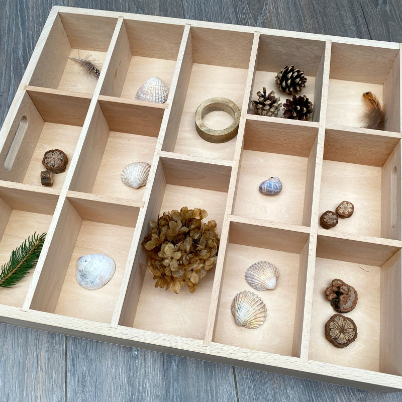 TickiT - Houten sorteerbak (14 vakken)