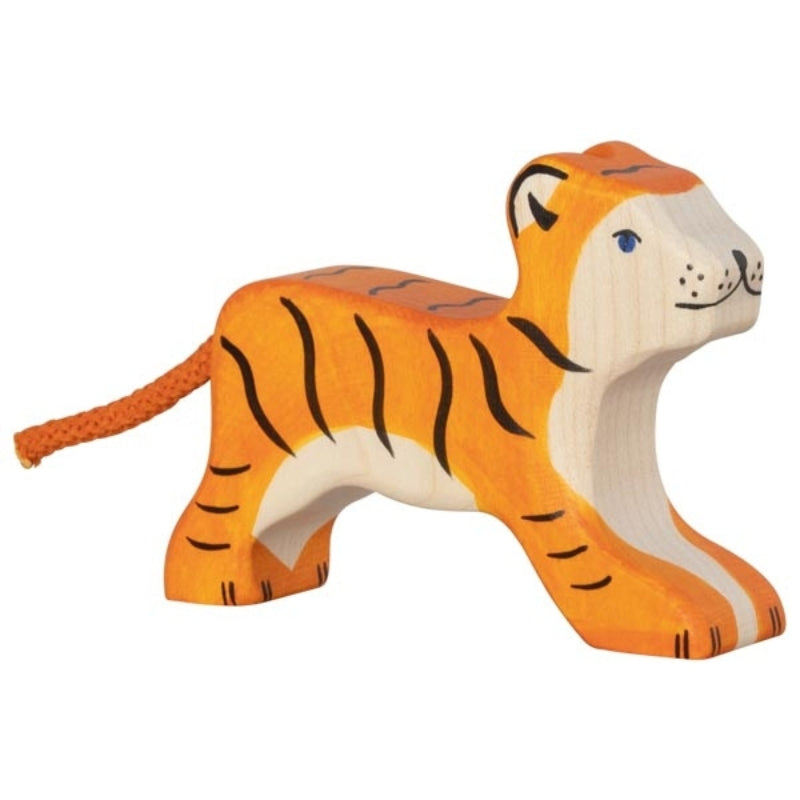 Tijger rennend - 7,5 cm - Holztiger