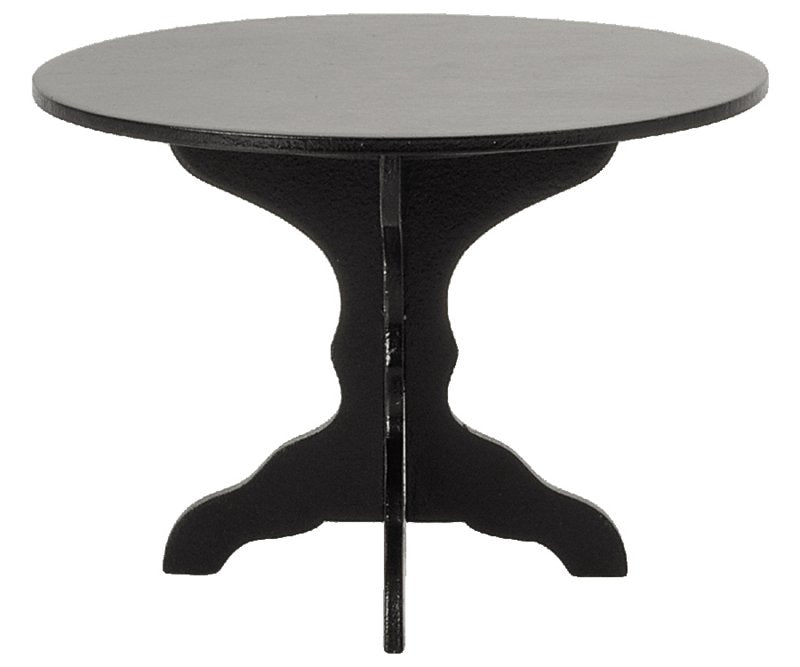 Maileg - Houten tafel ovaal zwart voor in poppenhuis