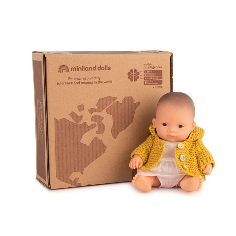 Pop Aziatisch meisje (baby, 21 cm) - Miniland