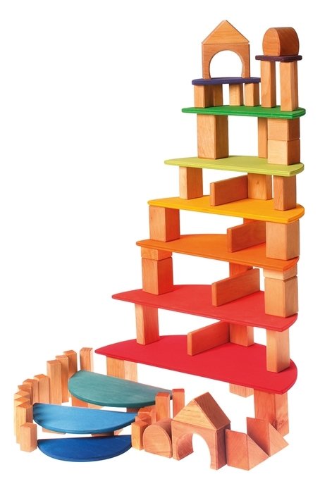 Grimm's - Houten Halve Cirkels Regenboog 38 cm