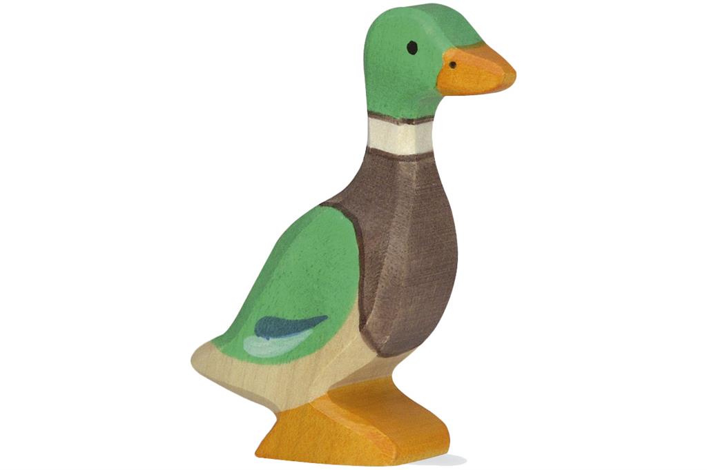 Holztiger - Houten Dieren - Eend 7 cm