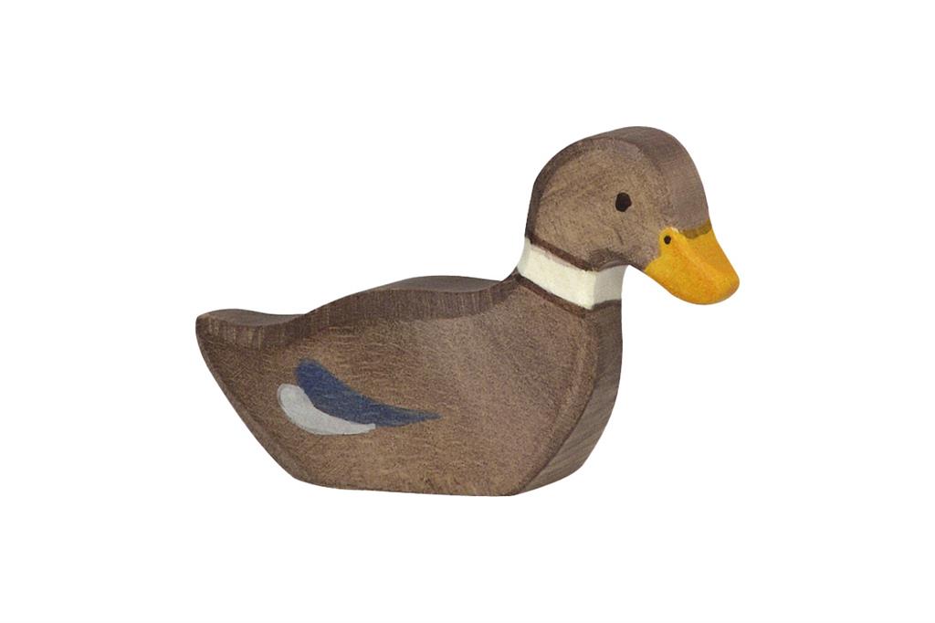 Holztiger - Houten Dieren - Eend 6 cm