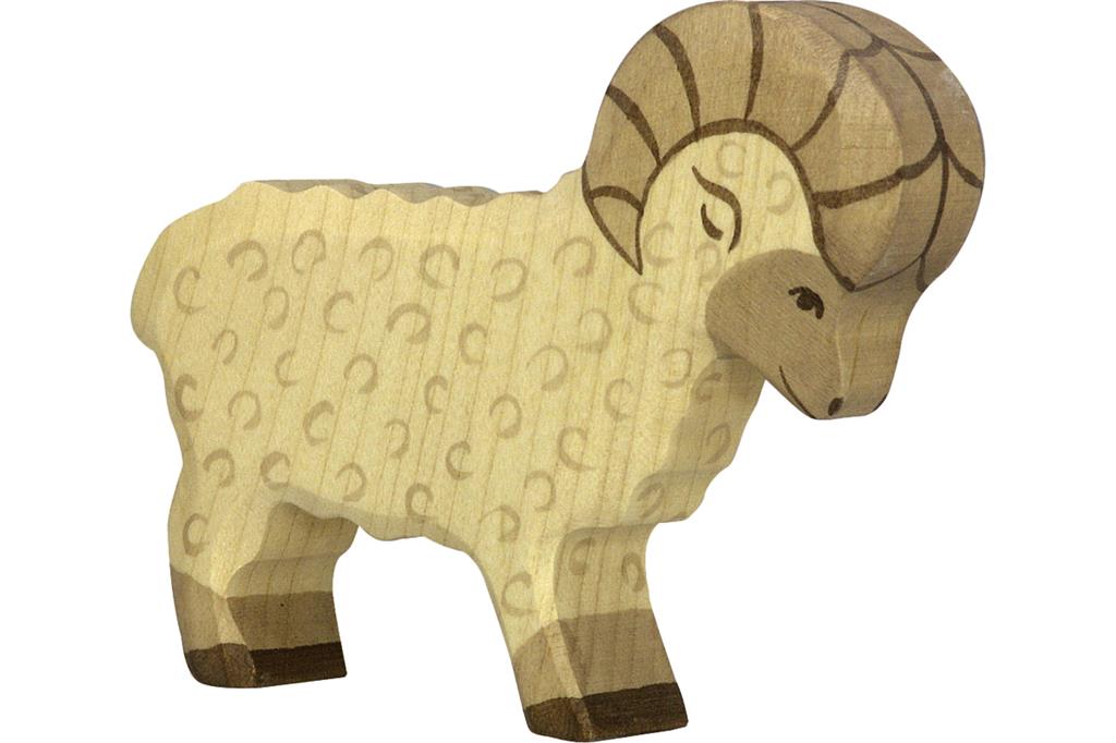 Holztiger - Houten Dieren - Ram 12 cm