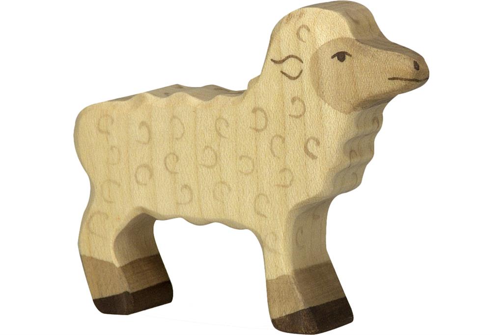 Holztiger - Houten Dieren - Lam staand - 8 cm