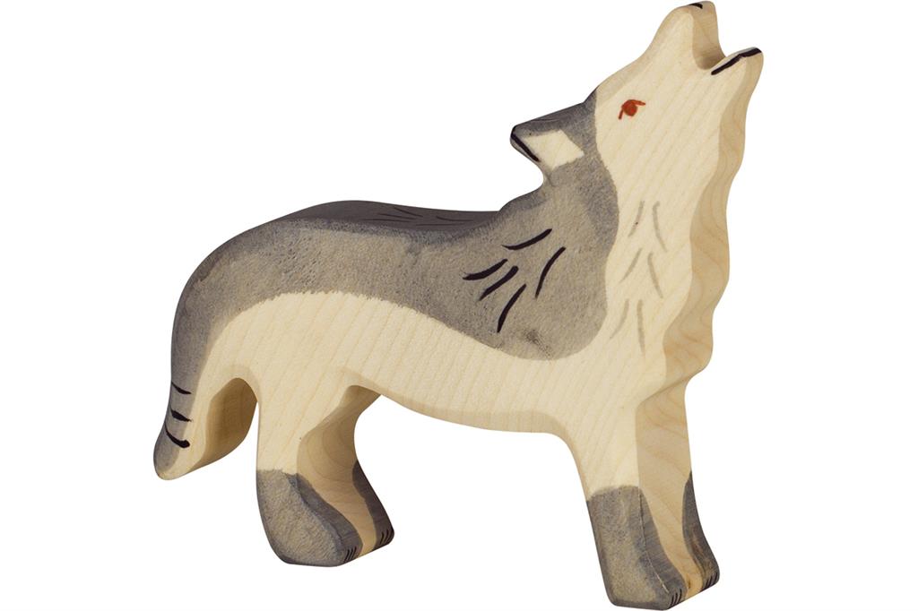 Holztiger - Houten Dieren - Wolf - 11 cm