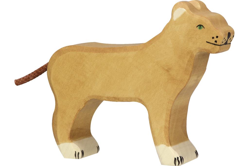 Holztiger - Houten Dieren - Leeuwin 14 cm