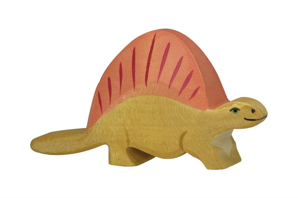 Holztiger - Houten Dieren - Dinosaurus Dimetrodon - 11 cm