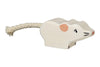 Holztiger - Houten Dieren - Witte muis 6 cm