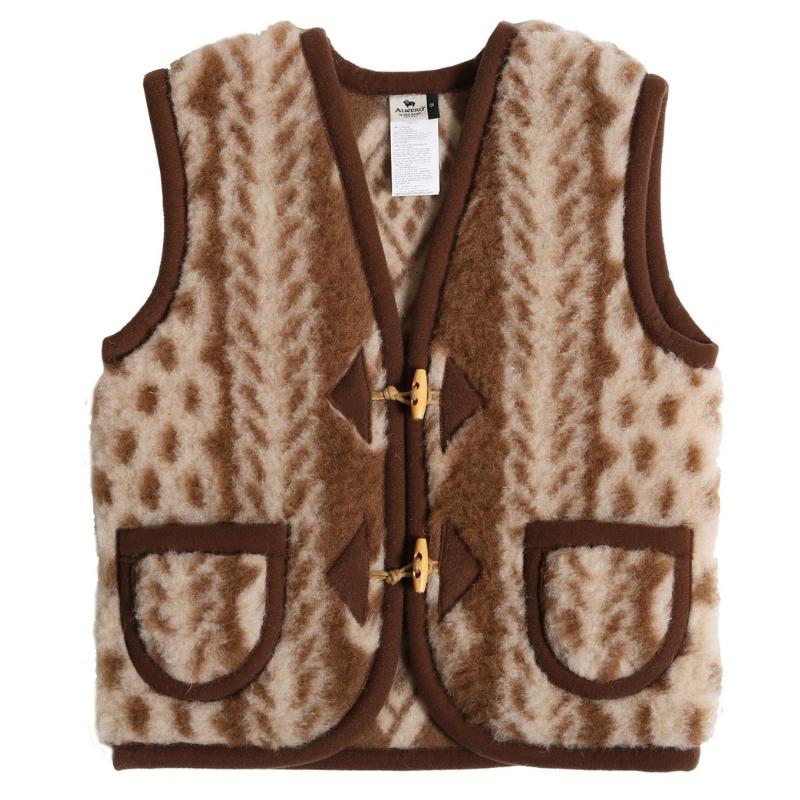 Alwero Jr - Limited Bodywarmer Alpen Aran - 100% wol