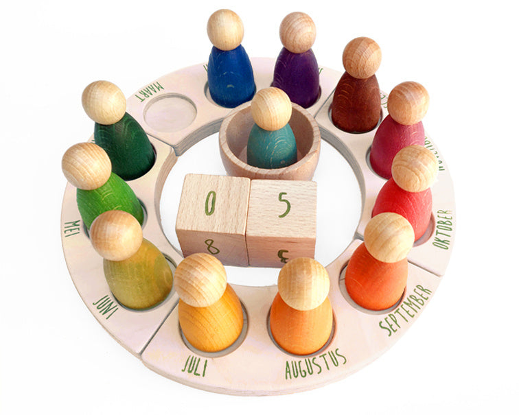 Grapat - Houten Jaarkalender 19-delig - Grapat