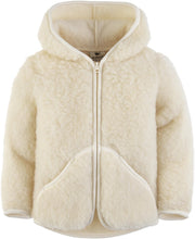 Alwero - Jas Vestje Mody Naturel teddy pluche - 100% wol