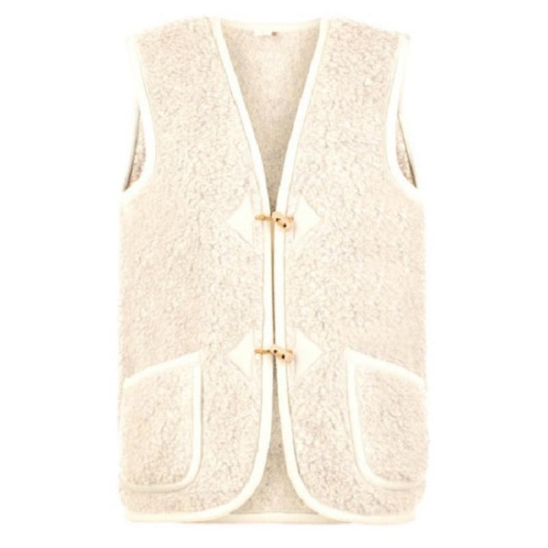 Alwero Adult - Bodywarmer Alpen Naturel - 100% wol