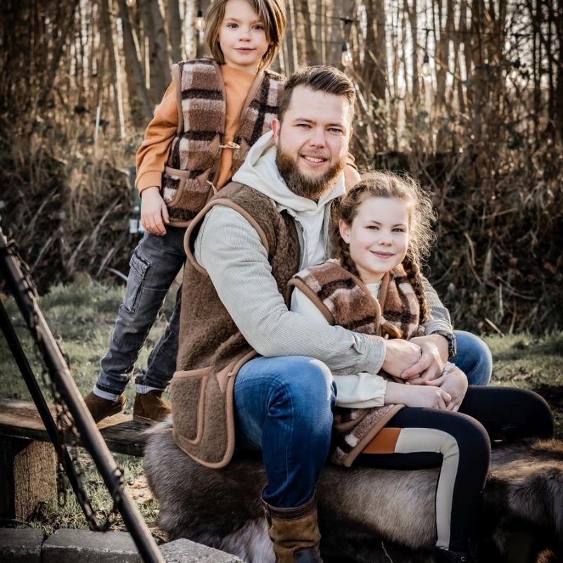 Alwero Adult - Bodywarmer Alpen Bark - 100% wol