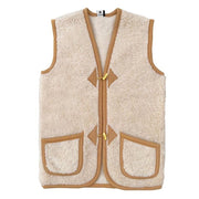 Alwero Adult - Bodywarmer Alpen Beige - 100% wol