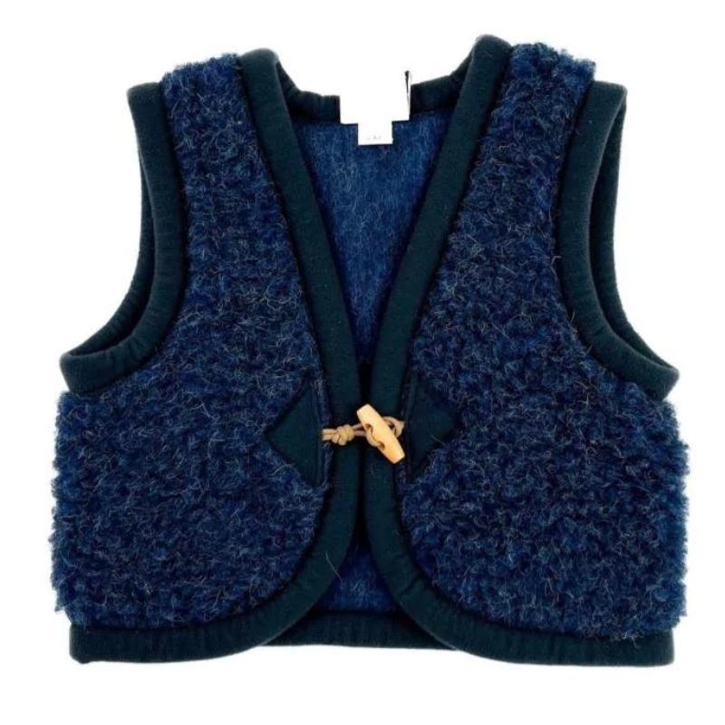 Alwero Jr - Bodywarmer Alpen Donkerblauw - 100% wol