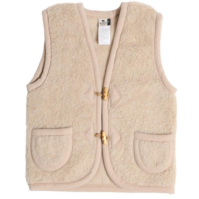 Alwero Jr - Vest of bodywarmer Alpen English Tea - 100% wol