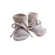 Hvid - Slofjes - 100% merinowol - Off-white