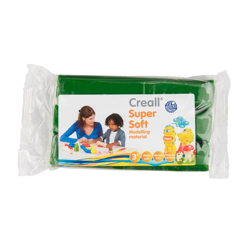 Creall - Supersoft klei blok (groen, 500 gram)