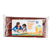 Creall - Supersoft klei blok (bruin, 500 gram)