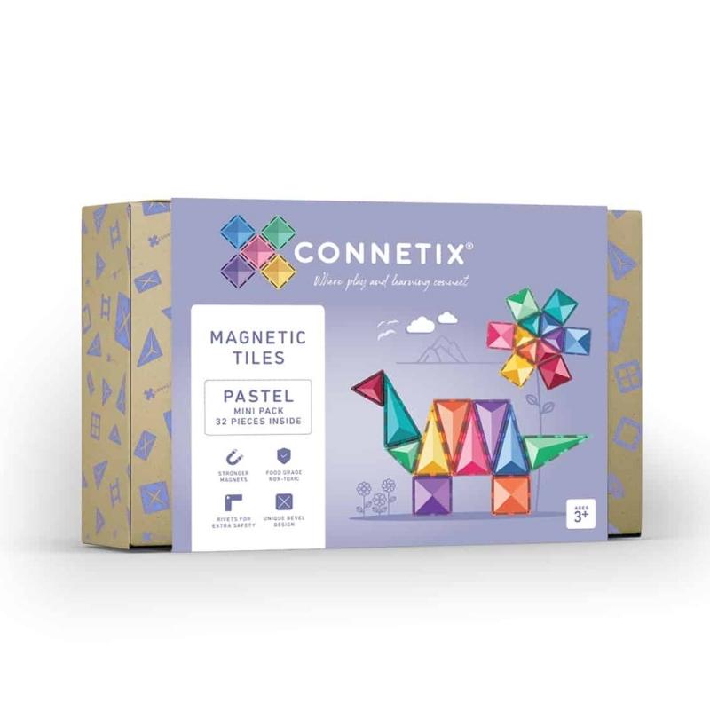 Connetix - Pastel Mini 32 stuks - magnetisch constructiespeelgoed