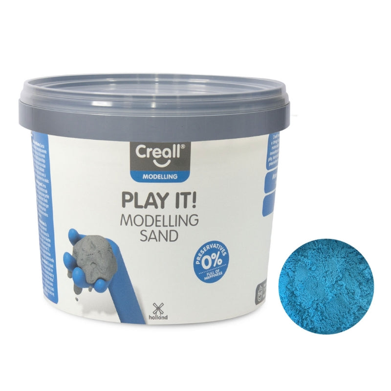 creall - kinetisch zand blauw - 750 gram