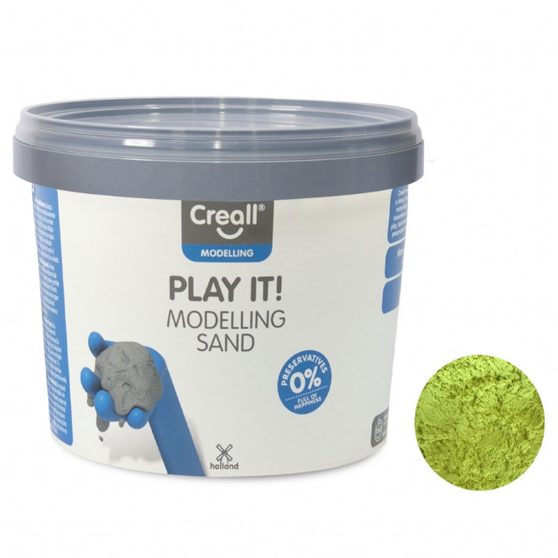 creall - kinetisch zand geel - 750 gram