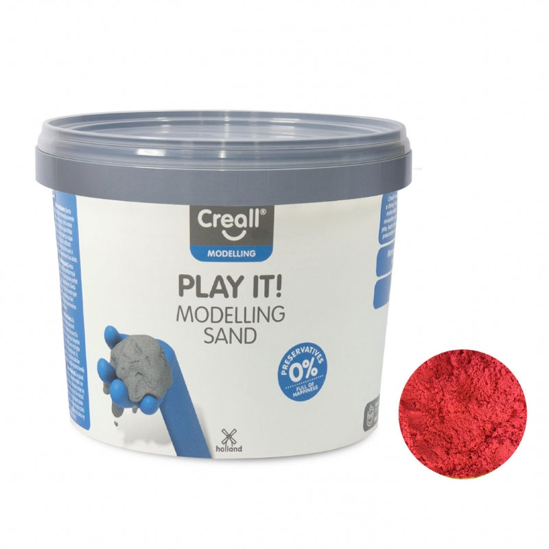 creall - kinetisch zand rood - 750 gram