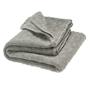 Disana - wollen (wikkel)deken 80x100cm gebreid Grijs