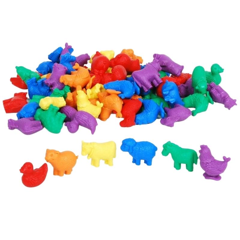 EDX - Leer sorteren met boerderijdieren (72 stuks)